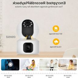 PERAMISYM Night Vision WiFi Camera | 4MP Dual Lens | Motion Detect | Two-Way Audio Security Camera-image-25