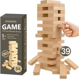 Stacking Tower Block Game – Wooden Puzzle for Kids & Family-image-32