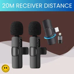 K9 Wireless Microphone Receiver With Recording Clip Mic for Youtube/VloggingP266 Microphone-31