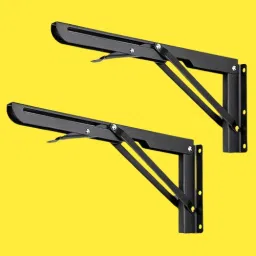 Shelf_bracket_SB116 10, Folding Shelf Bracket 10 Inch, 2 Pcs, Max Load 200KG(Black) Shelf Bracket-image-6