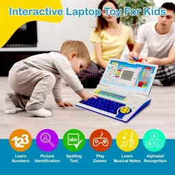 himanshu tex Educational Computer ABC and 123 Learning Kids Laptop with LED Display and Music image 3