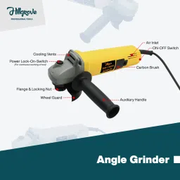 hillgrove HGCM15M1 4"inch with 10mm Machine with 5 Drill Bits Angle Grinder image 2