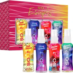 Escapes Jet Set (4x50ml body mists) | Fruity, Citrus, Floral Fragrance mist Body Mist - For Women-18