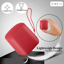 cinefx Bluetooth 2 in 1 Speaker Type-C Charging 5W Premium Sound Water Splash Proof 5 W Bluetooth Speaker image 4