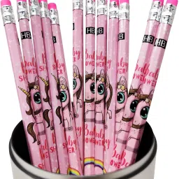 Birthday Party Return Gifts - Pack of 12 Extra Dark High Quality Pencils with Eraser for Kids Pencil-image-82