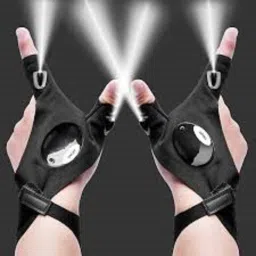 LED Fingerless Gloves with Lights for Activities in Low Light, Cycling Gloves-image-95