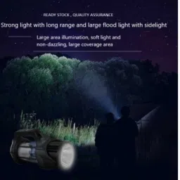 lucario Bright Torch Searchlight Handheld Portable LED Spotlight 21700mAh Torch Light Multicolor Plastic Table Lantern image 2