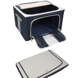 E Solutions WARDROBE ORGANISER/STORAGE BOX-635 (24LITERS) Poly-canvas Laundry Bag-image-65