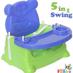 5 in 1 Baby Booster Seat/Swing Multipurpose Kids Feeding High Chair-18