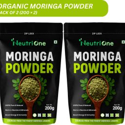 Organic Moringa Leaf Powder For Weight Loss, Powerful Vitamins & Antioxidants-0