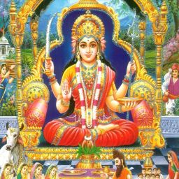 Poster Maa Santoshi Mata Sl5 Wall Poster, (13X19 Inches Matt, Multicolor) Fine Art Print-image-74