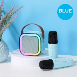 otoobest K12 Speaker Machine Bluetooth-Compatible Wireless Karaoke Mic Speaker with RGB* 5 W Bluetooth Party Speaker image 2