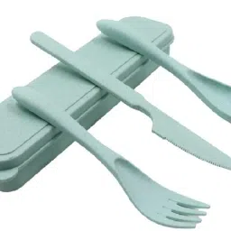Wheat Straw Cutlery Set,Utensils for Travel,Work,Picnic,Camping And Daily Use Polypropylene, Plastic Dessert Knife-image-97