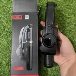 Jaggo Lal Gimbal Q08 with 3-Axis Stabilizer and Portability 3 Axis Gimbal for Mobile, Camera image 2