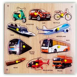 Vehicle Wooden Learning Educational Board-22