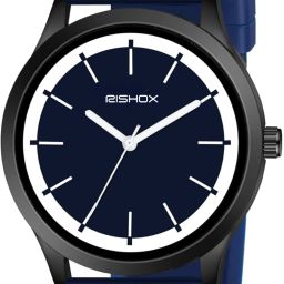 Minimalist Dual Colour Dial with Softest Silicone Strap Analog Wrist Watch Analog Watch - For Men 31-SLIM-GREY-BLACK-image-95