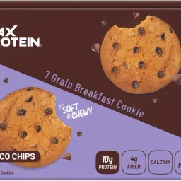 Healthy Choco Chips Biscuit Cookies, No Maida Protein Snack, Pack of 12 Protein Cookie-16