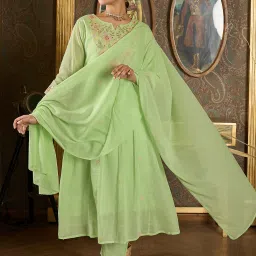 Women Pure Cotton Kurta Pant Dupatta Set-image-54