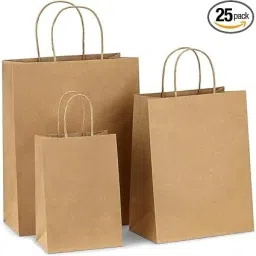 Brown Paper Bags with Twisted Handles Suits In Gifting, Shopping & Packing Security Bag-image-8