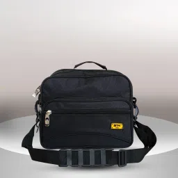 Black Men & Women Sling Bag Black Collection Pouch-image-121
