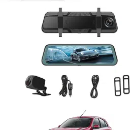 Digital 9.66inch Mirror DVR Full Touch Screen With TFT/Night Vision For Car-187 Black LED-image-92
