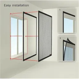 buyagain HDPE - High Density Poly Ethylene Infants Washable fully stiched 6x6 ft window Mosquito Net image 3