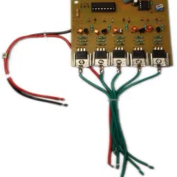 5 Channel LED Chaser Circuit Board 12 Volt DC Input 12 Volt DC Output Electronic Components Electronic Hobby Kit-36