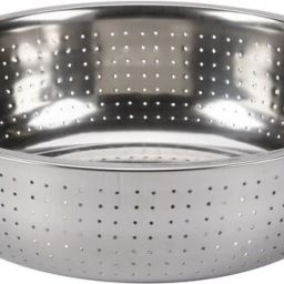 Steel Colander Strainer Drainer for Rice Fruits Noodles Washing Basket 30M Colander-14