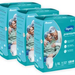Premium Pull Up Adult Diapers, Large-Extra Large, Waist Size 34" - 59", 10 Pcs/Pack (Pack of 3) 30 pcs - L - XL-image-84