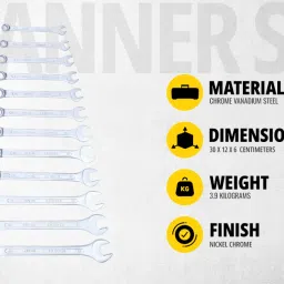 stanley 70-965E Double Sided Open End Wrench image 2