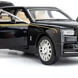 Phantom Model Car,Zinc Alloy Pull Back Toy car with Sound and Light for Kids-12