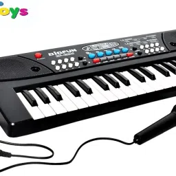adhira toys 37 Key Piano Keyboard Toy with DC Power Option, Recording and Mic image 2