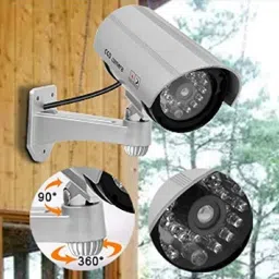 Ankri Dummy Bullet CCTV Security Camera with Flashing Red LED Light for Home,Office Security Camera image 4