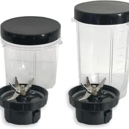 mexican 2pc Jar set - Enhance Your Blending Experience with a Versatile Bullet 300ml Mixer Juicer Jar image 2