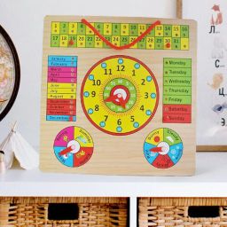 Abacus Toys Time and Seasons Wooden Puzzle Toy, Educational & Learning Board-16