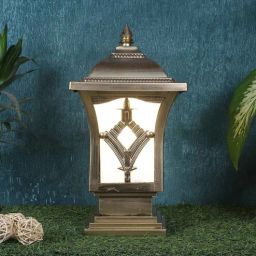 Trovian Gold Aluminium Gate Light | B22 holder | without Bulb | Eliante by Jainsons Lights-picture-31