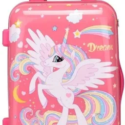 Small Cabin Suitcase (20 inch) 4 Wheels - New Style Unicorn Printed Pattern Suitcase & Extra Light Weight Kids - Multicolor-image-36