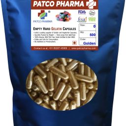 Size 0 Golden Empty Gelatin Pill/Capsule, Gluten Free, DIY Powder Filling-23