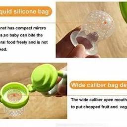 dn brothers Fruit Nibbler-Best Toy Fruit Teether Soft Silicone Fruit Teether for Babies#1 Teether and Feeder image 2