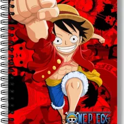Luffy A5 Notebook – One Piece Anime Stationery for Students & Fans A5 Notebook Non Ruled 120 Pages-image-44