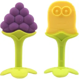 Silicone Baby Fruit Shape Baby Toys Infants Dental Care BPA free hb Teether and Feeder-image-1