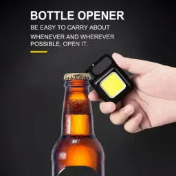 ko nik Unique Multifunction Keychain Rechargeable Led Light with Bottle Opener 1 hours Torch Emergency Light image 3