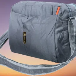 Men Grey Messenger Bag-image-78