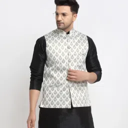 Men Woven Design Nehru Jacket-picture-4