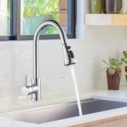 etvieio 3 In 1 Tap | 360 Swivelling Faucet | Multifunctional Extension Pull-Down Sprayer Faucet Nozzle image 3