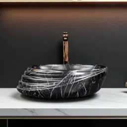 Premium Designer Ceramic Wash Basin(M.25 Matt) with Waste Pipe & Coupling set Ship(20.8x15x5.5) Table Top Basin-picture-12