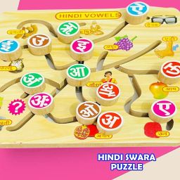 Activity Matching Games Hindi Vowels Letters Learning Toys Board Maze Puzzle-16