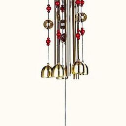 Metal Wind Chimes Home Decor Hanging Balcony Garden Positive Energy, Brass Windchime-image-25