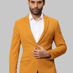 Men Self Design Single Breasted Formal Blazer-image-78