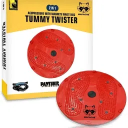 Waist Disc Acupressure With Magnets Reflexology Abdominal 2 in 1 tummy twister Ab Exerciser-image-34